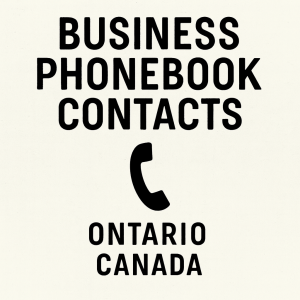 Book | Business Phonebook Contacts - Ontario Canada, Ed. 1
